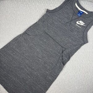 Nike Heather Gray Athletic Dress Pockets S